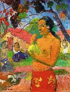 Paul Gauguin Woman Holding a Fruit oil painting